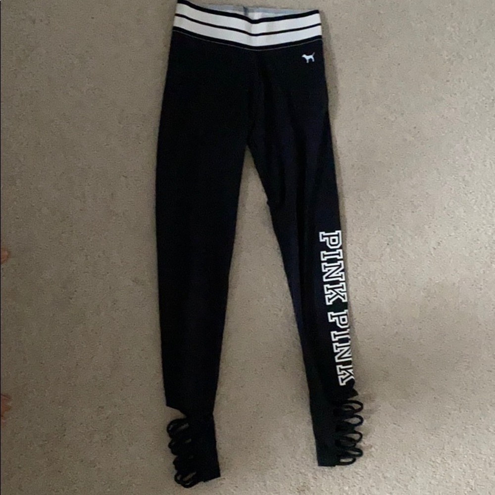 pink victoria’s secret leggings